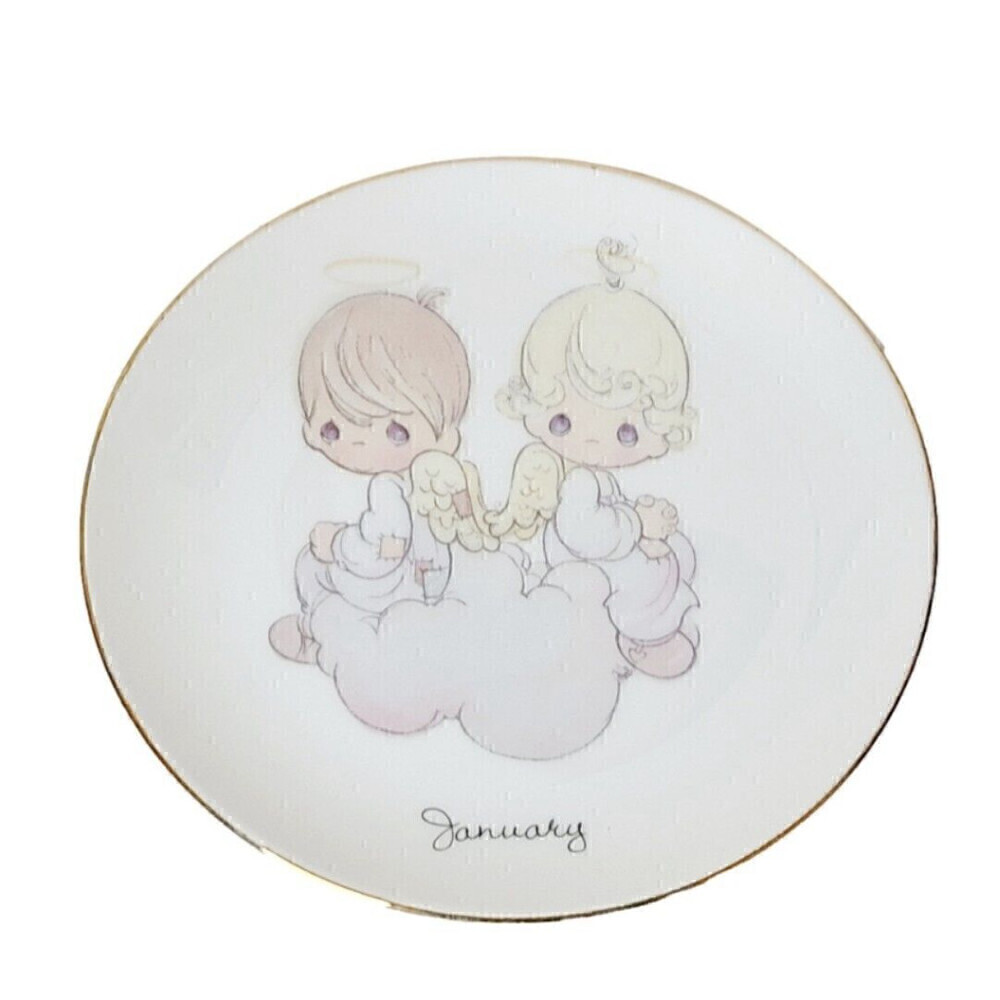 VINTAGE 1983 Precious Moments January Collector Collectible Plate